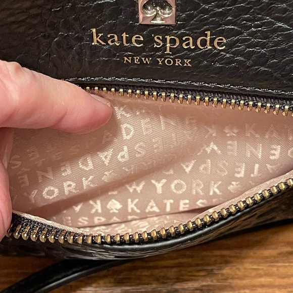 Cute small shoulder bag black leather Kate Spade Perfect condition - Picture 7 of 11